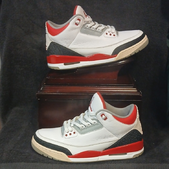 Air Jordan 3 Retro (FIRE RED) Mens -12100% AUTHENTIC!